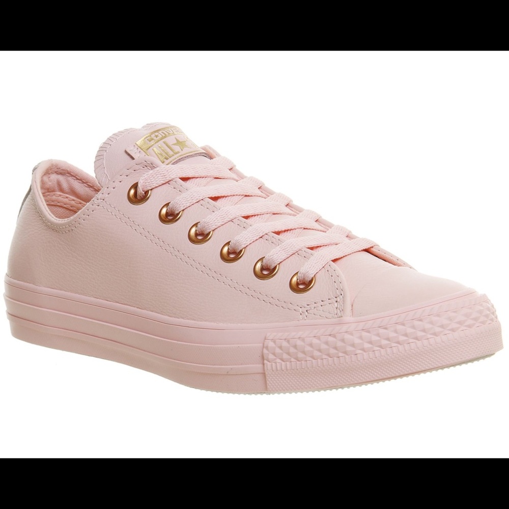 Rose gold Pink converse